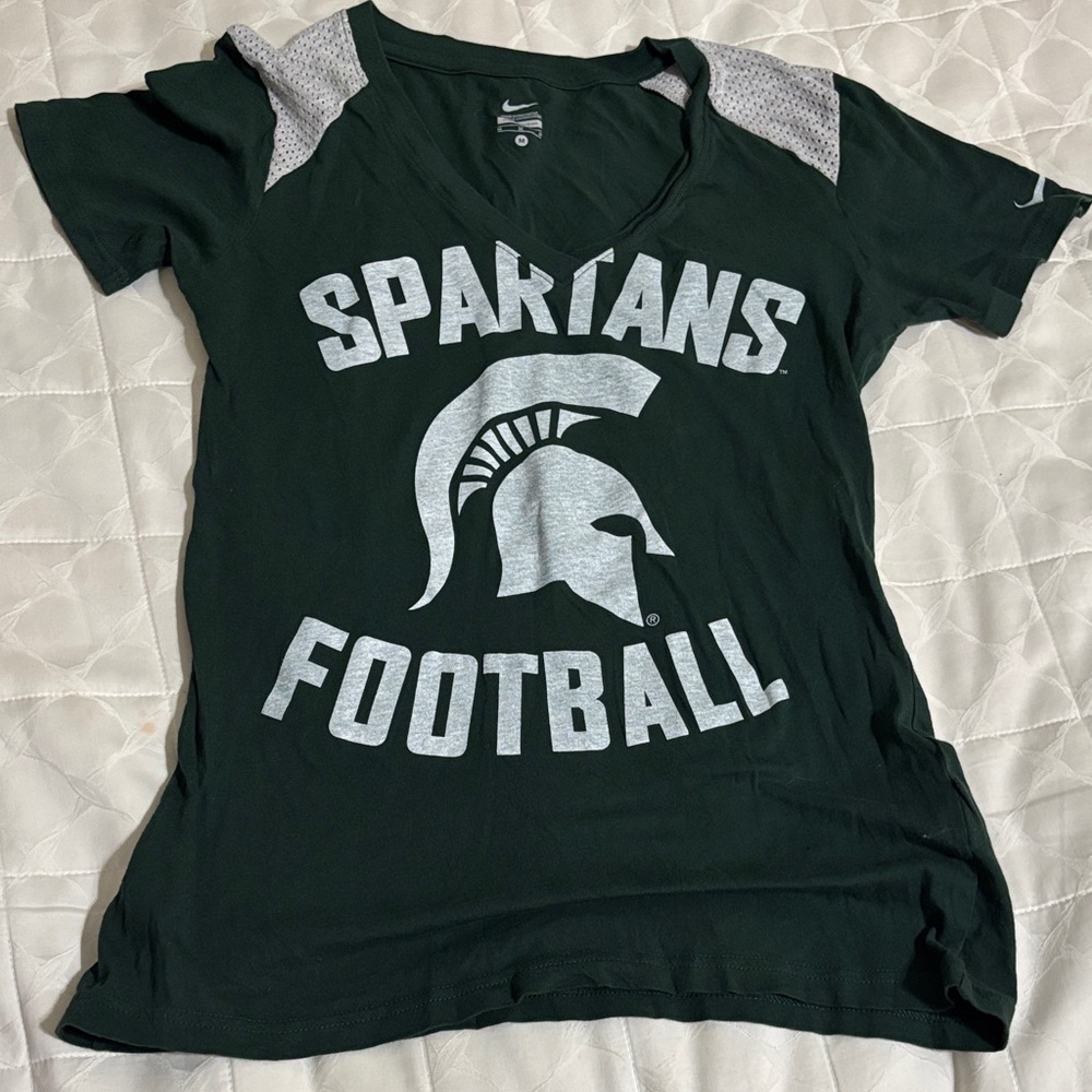 Nike Green Spartans Football Tee